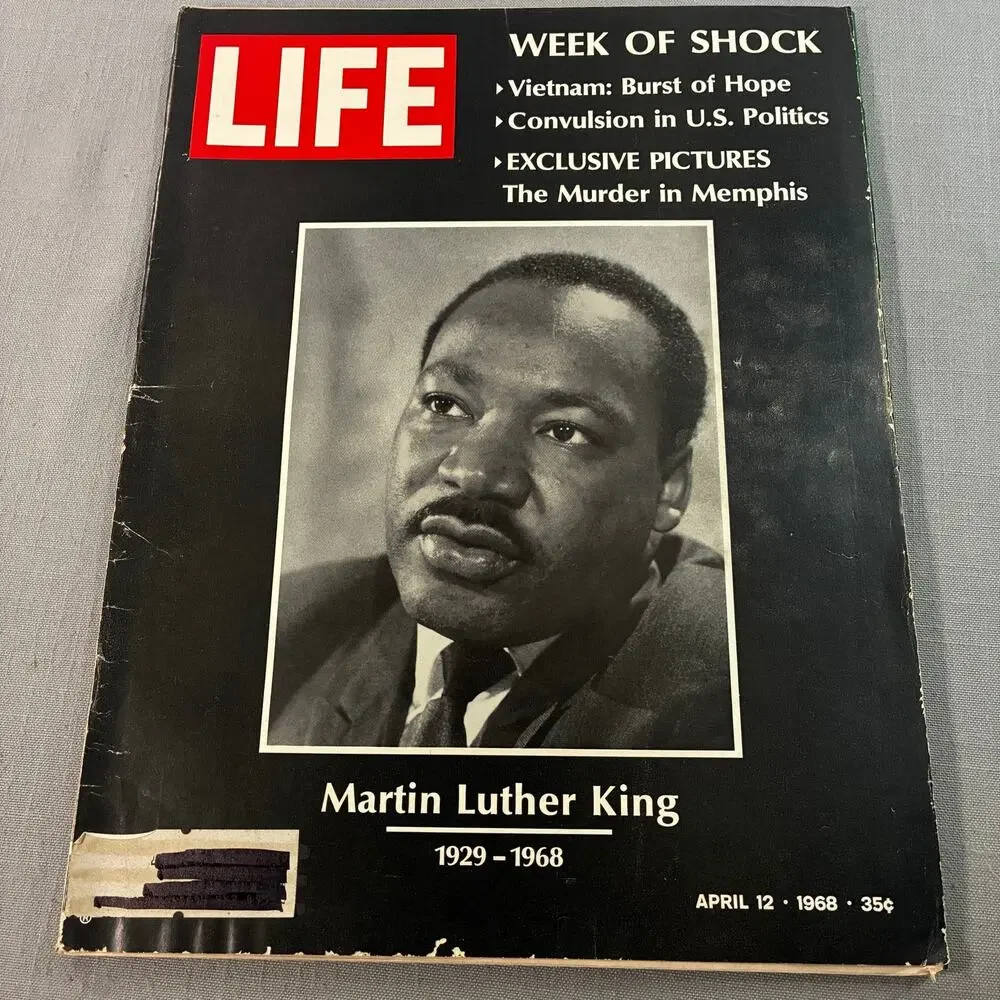Vintage 1968 LIFE Magazine Martin Luther King MLK Assassination See Descr